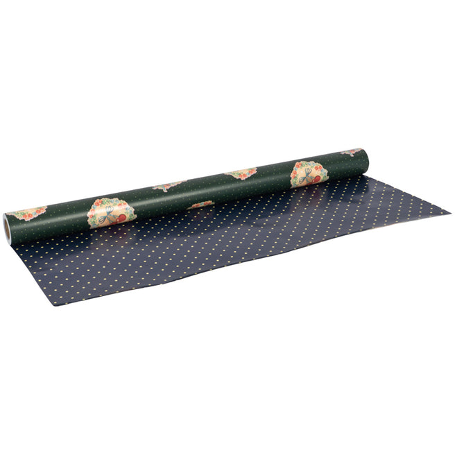 konges sløjd inpakpapier - deer diary green - 10 m | KS106653-P10208 | 