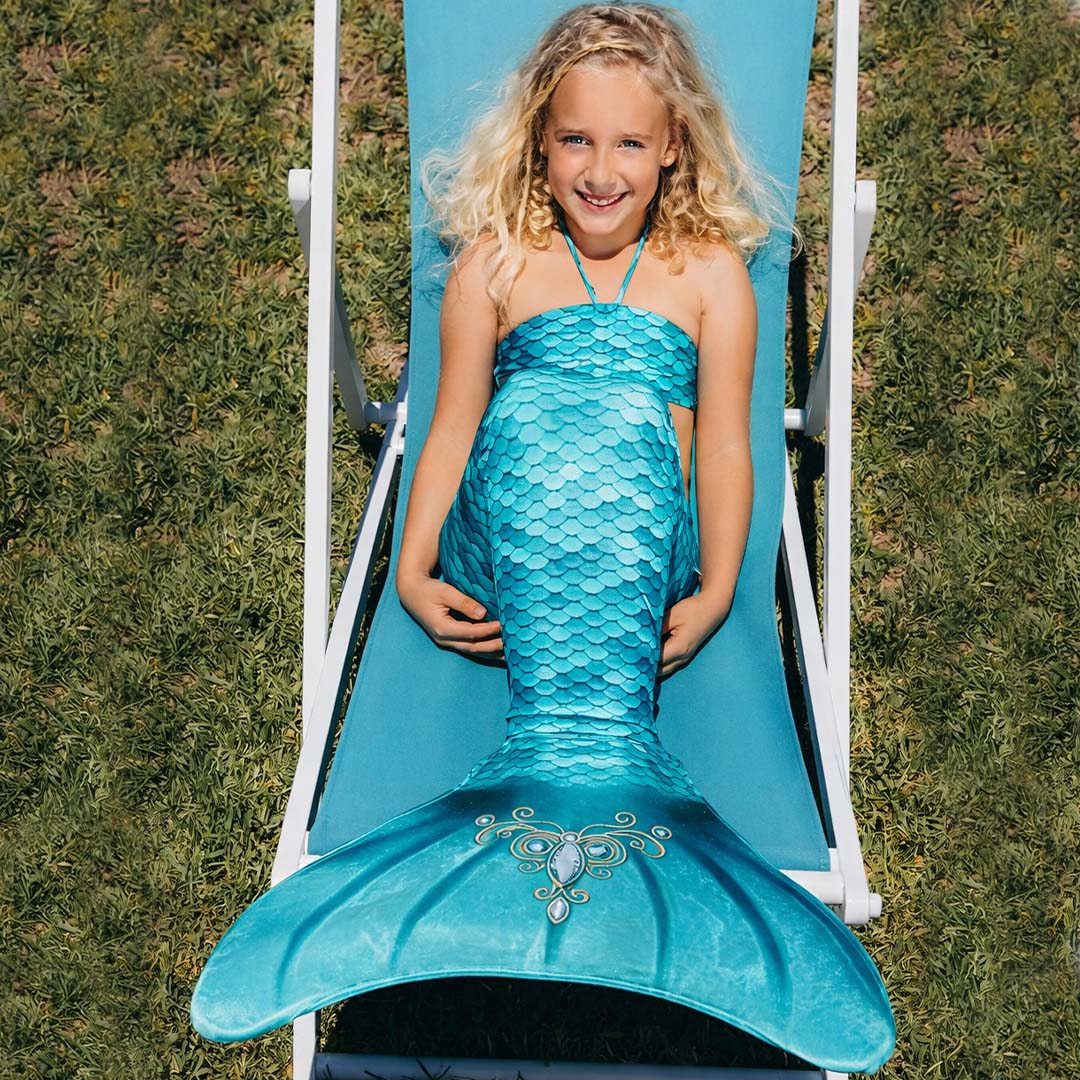 kuaki mermaids zeemeerminstaart set - turquoise | lifestijlbeeld | 01