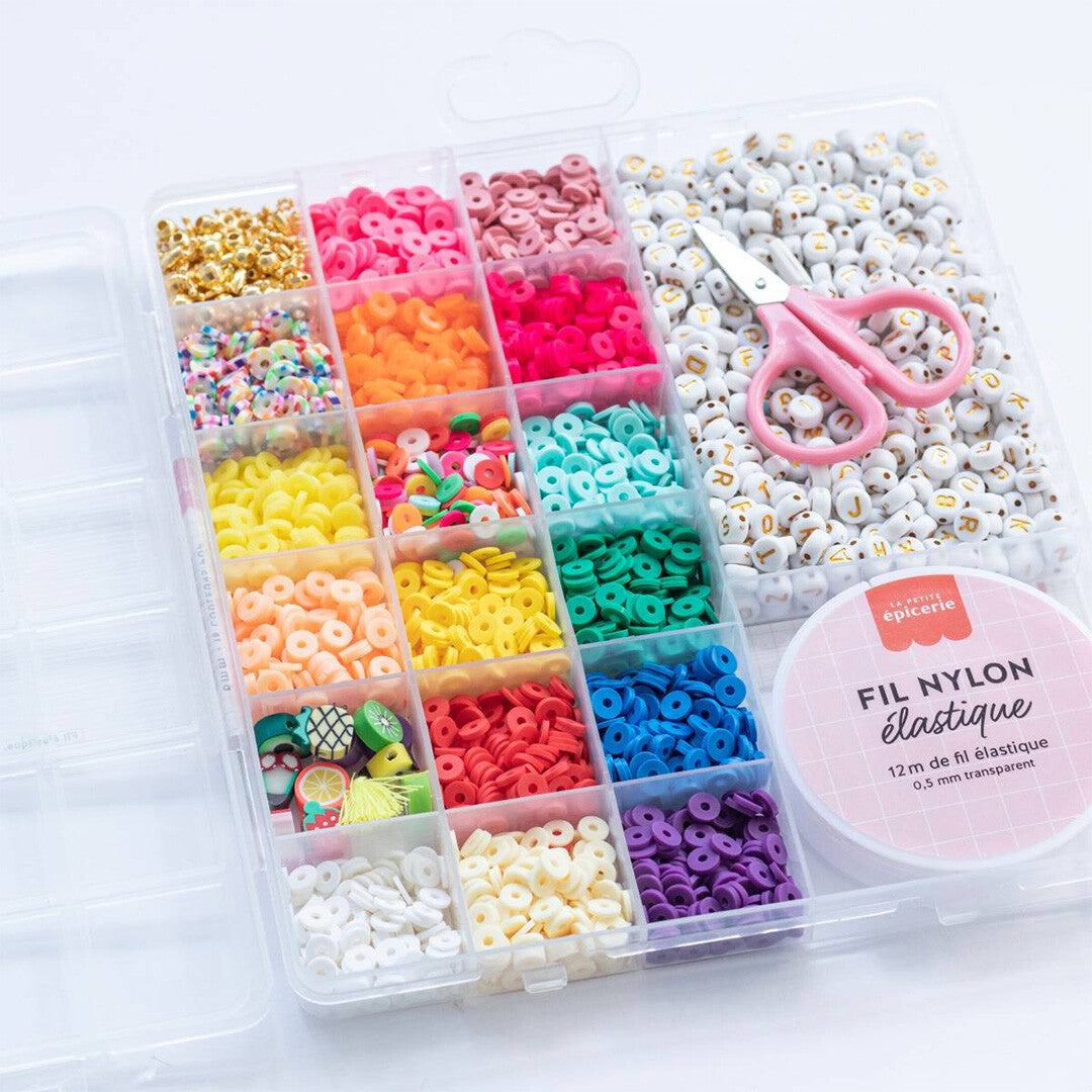 la petite épicerie heishi en letterkralen met accessoires - pop - 6 mm | 179000 | 0