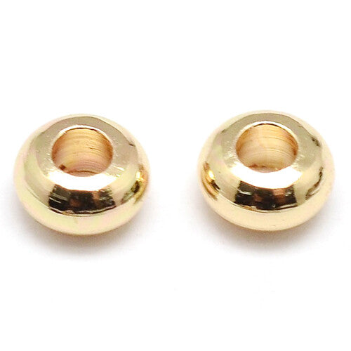 la petite épicerie kralendoosje met 20 heishi kralenverdelers - 3 mm - goud   | 178074 | 1
