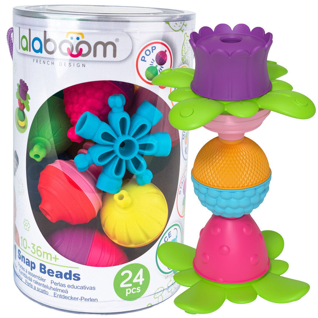 lalaboom educatieve klikkralen - 24st | 15.BL200 | 0