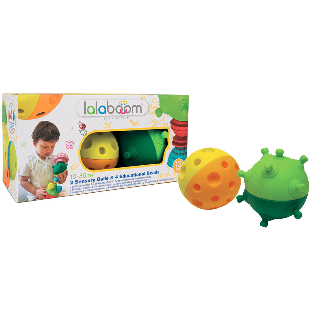 lalaboom sensorische ballen en klikkralen - 12st | 15.BL900 | 3