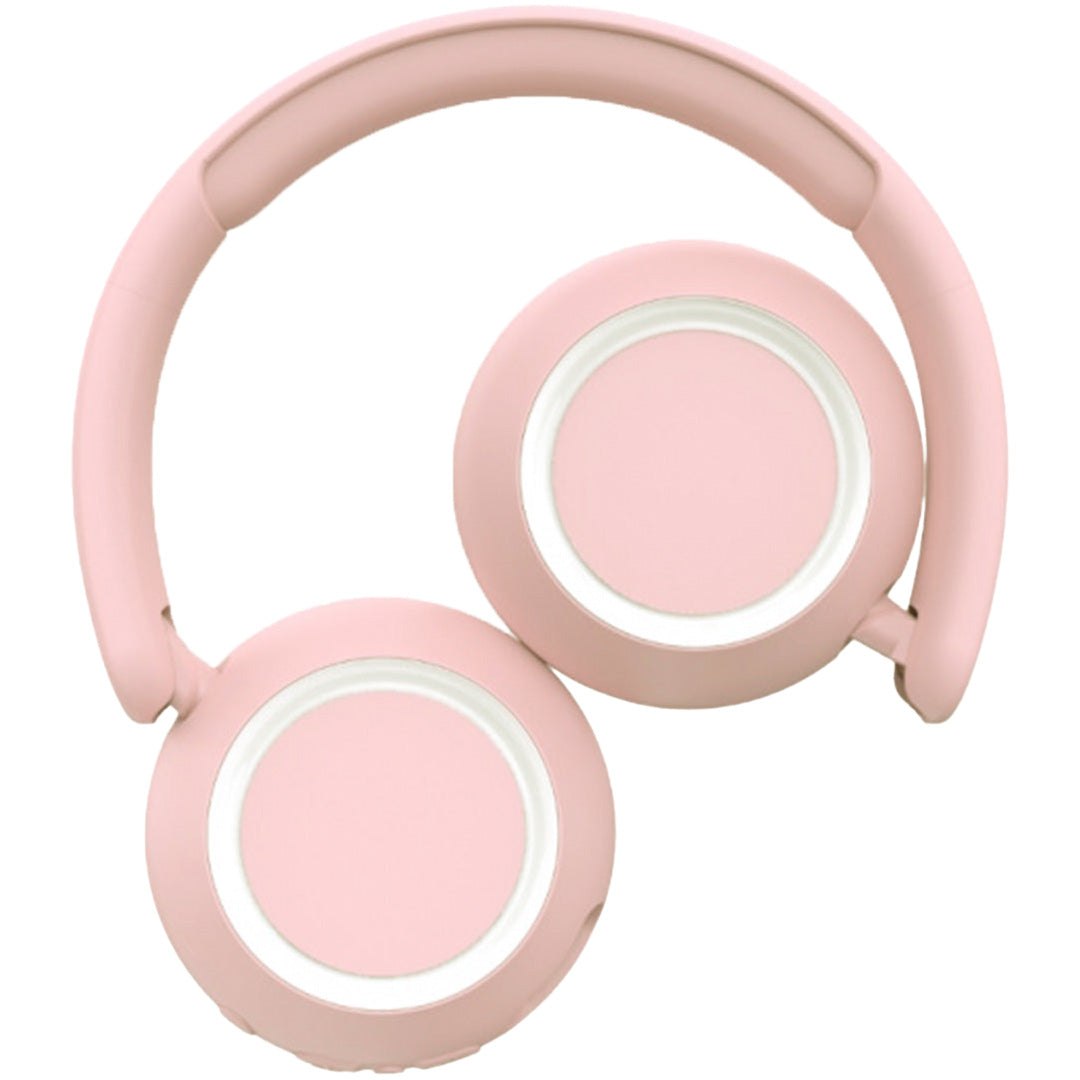 lalarma draadloze kinderkoptelefoon met licht - roze | 2