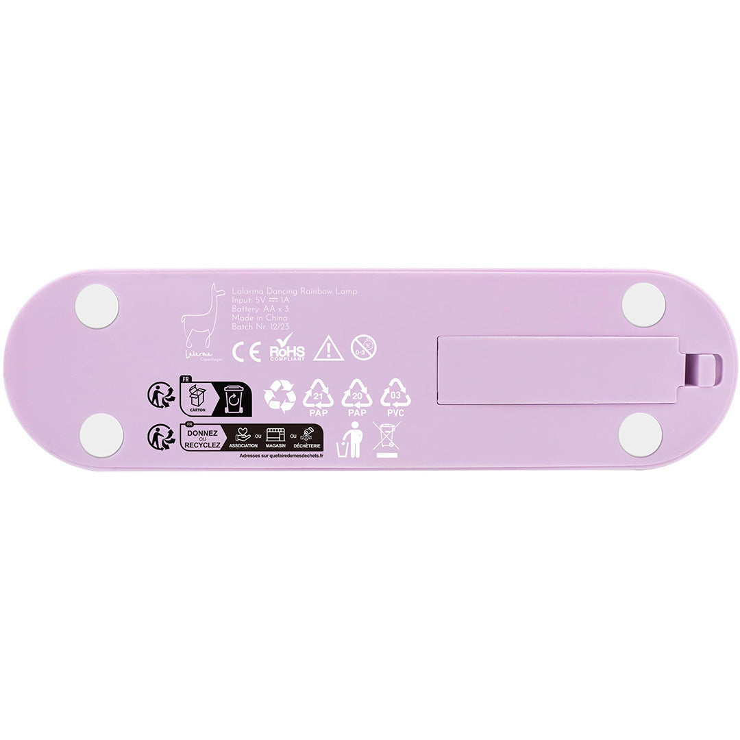 lalarma lamp dansende regenboog - paars | LALAR-DARAINBOW-PURPLE | 3