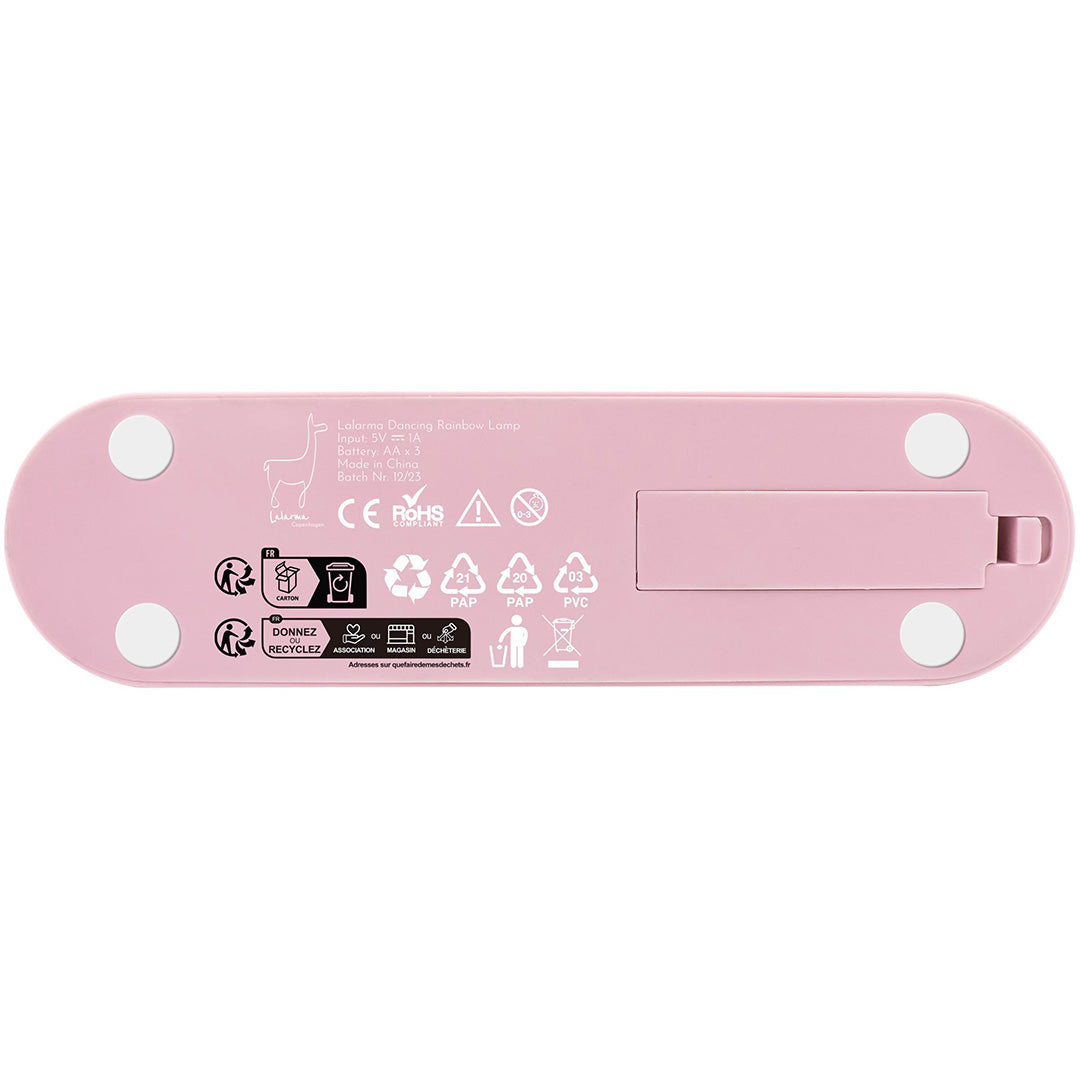 lalarma lamp dansende regenboog - roze | LALAR-DARAINBOW-ROSE | 3