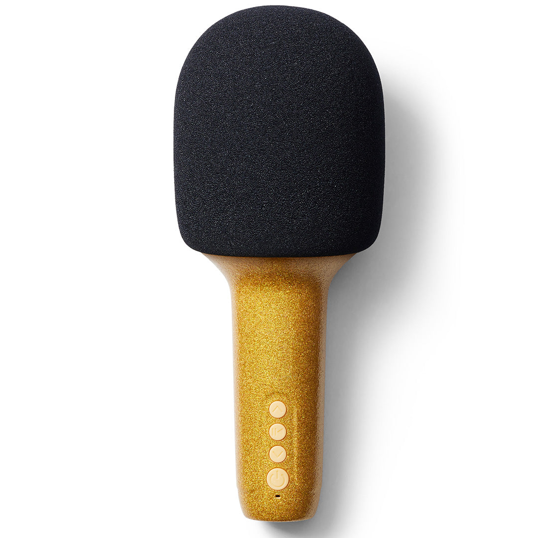 lalarma copenhagen karaoke microfoon glitter groove - goud | LALAR-GGM-GL | 1