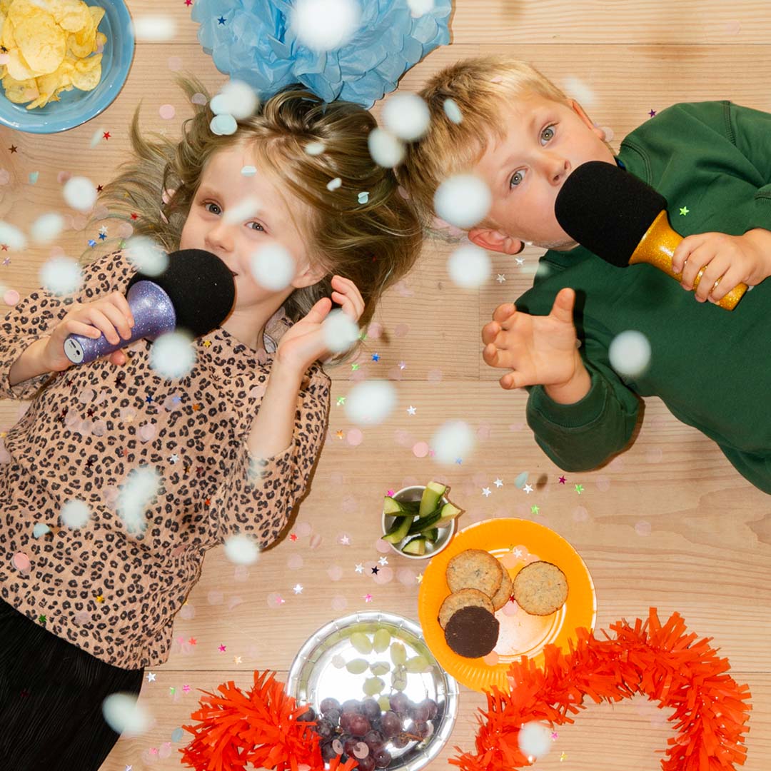 lalarma copenhagen karaoke microfoon glitter groove - paars | LALAR-GGM-PL | 2