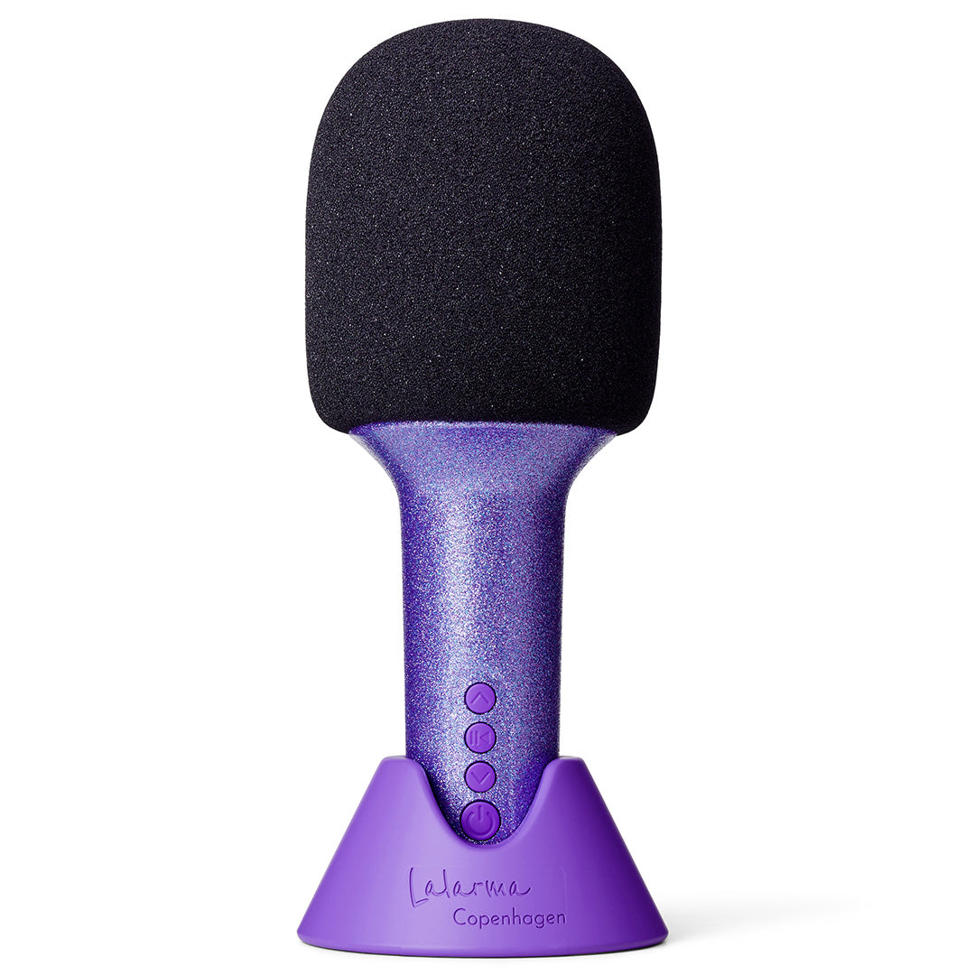 lalarma copenhagen karaoke microfoon glitter groove - paars | LALAR-GGM-PL | 4