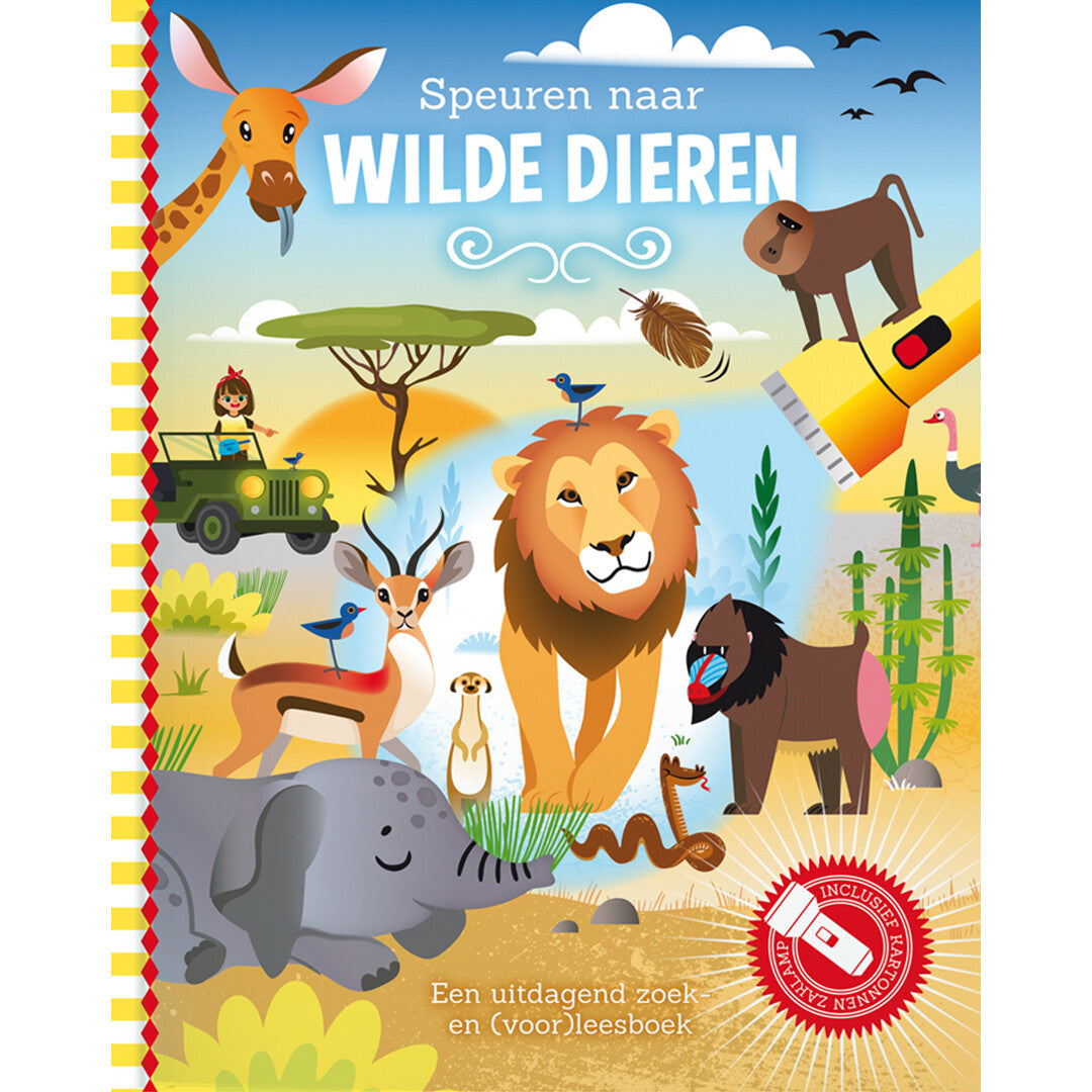lantaarn publishers lees- en zoekboek speuren naar wilde dieren | 9789463547109 | 0