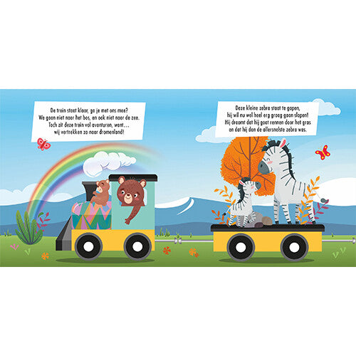 lantaarn publishers rijmpjesboek en puzzeltrein babydieren | 9789463545587 | 2