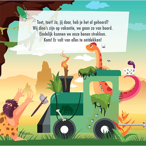 lantaarn publishers rijmpjesboek en puzzeltrein dino's | 9789463545884 | 4