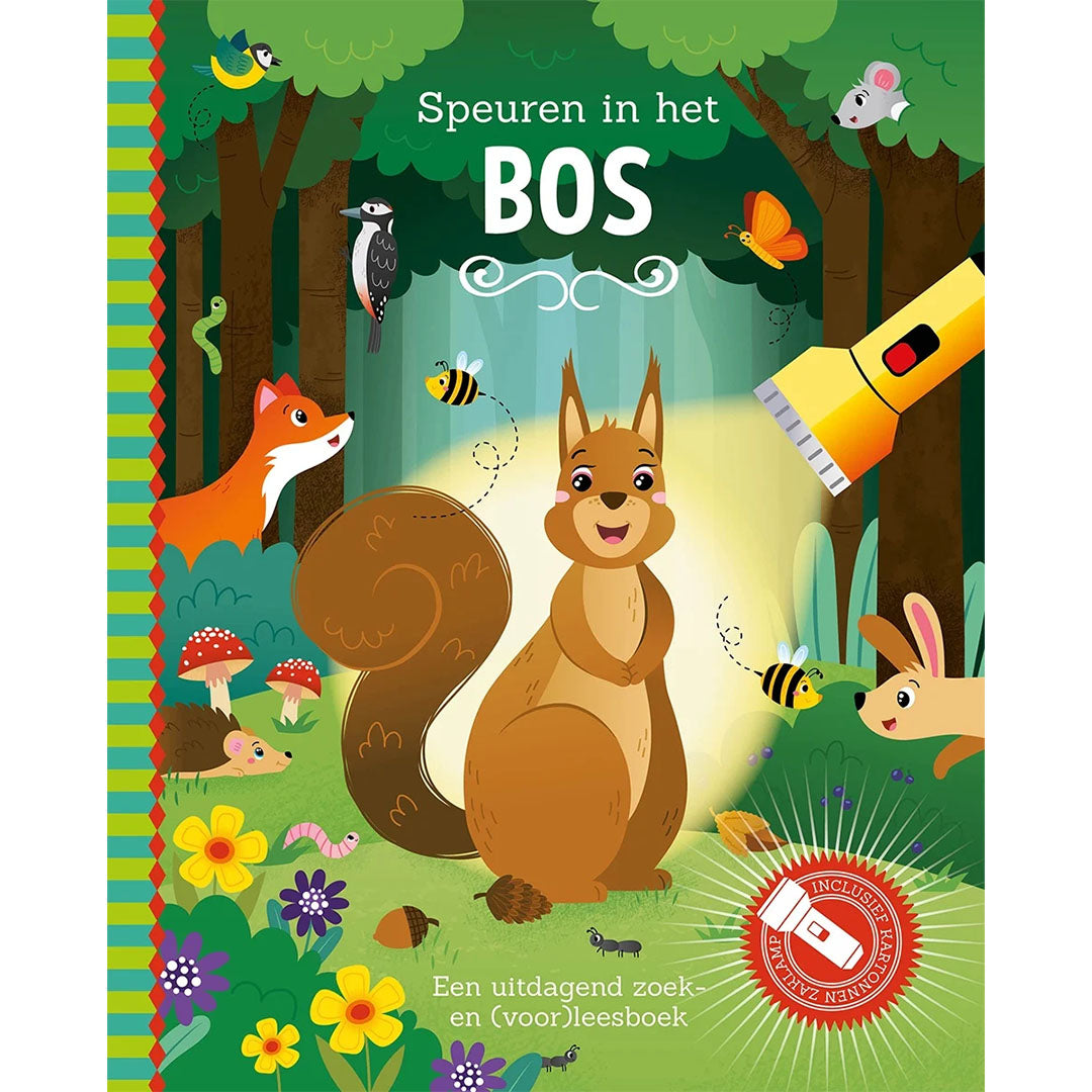 lantaarn publishers zoek- en leesboek speuren in het bos | 9789463549172 | 0