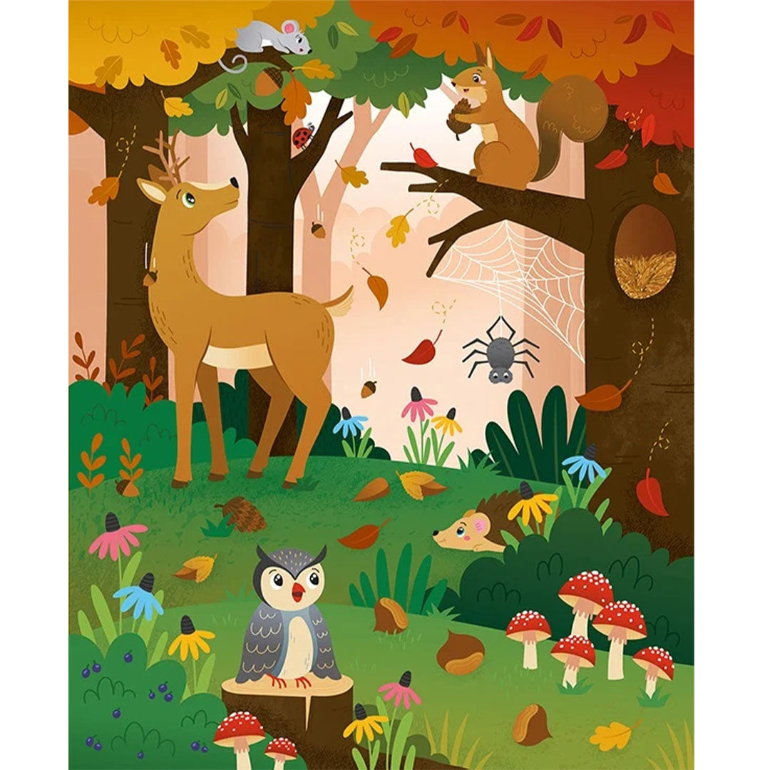 lantaarn publishers zoek- en leesboek speuren in het bos | 9789463549172 | 5