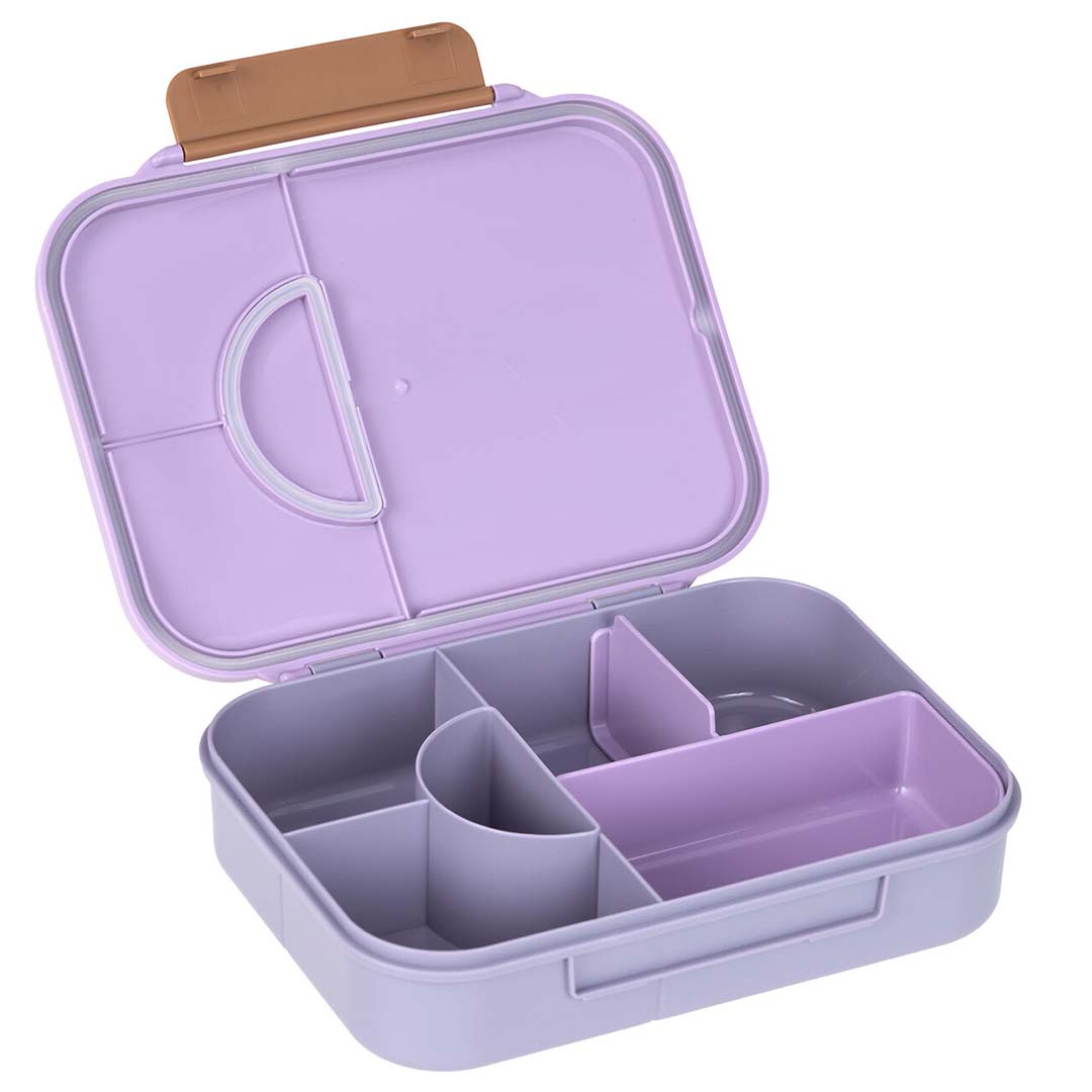 lässig bento-broodtrommel little gang - heart lilac