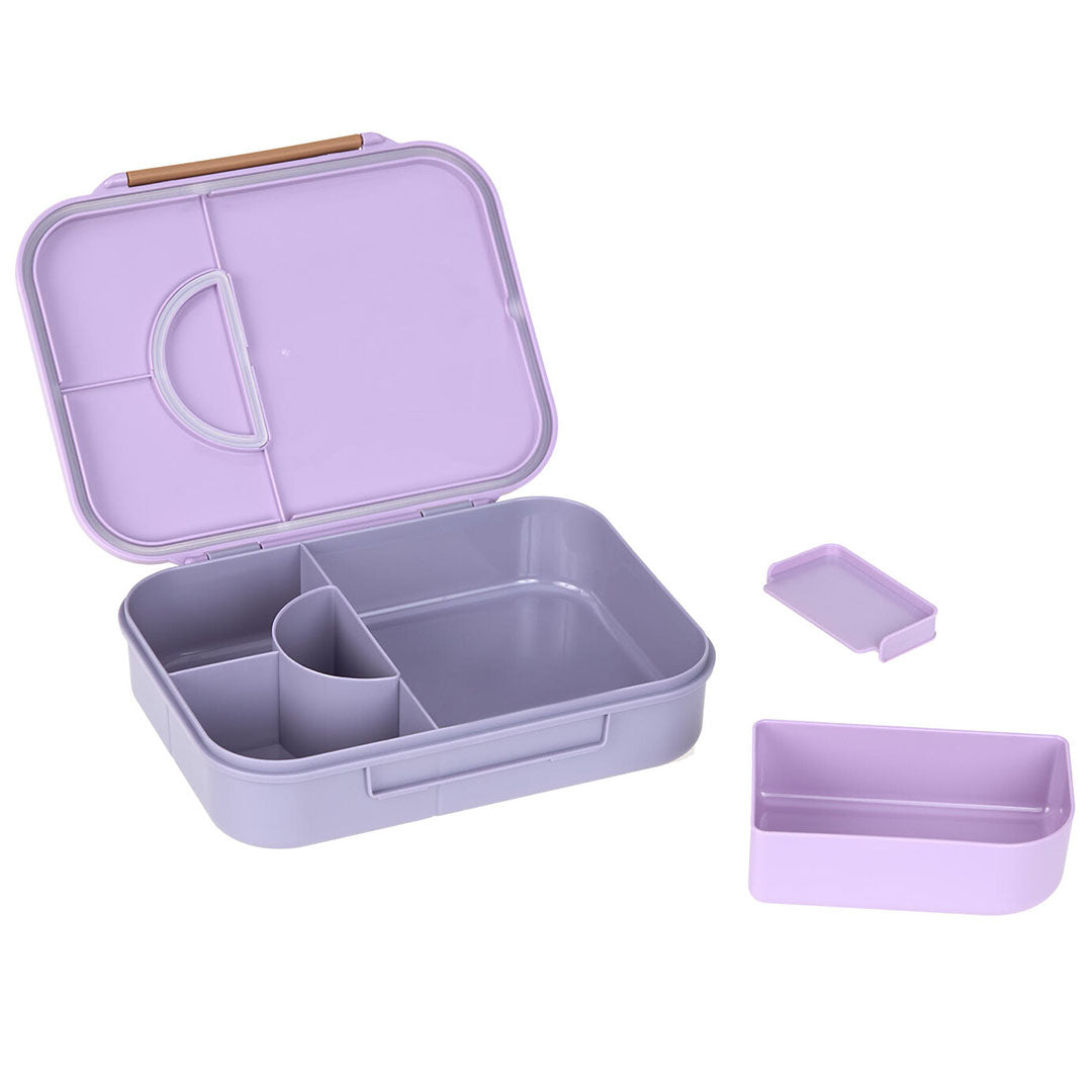 lässig bento-broodtrommel little gang - heart lilac