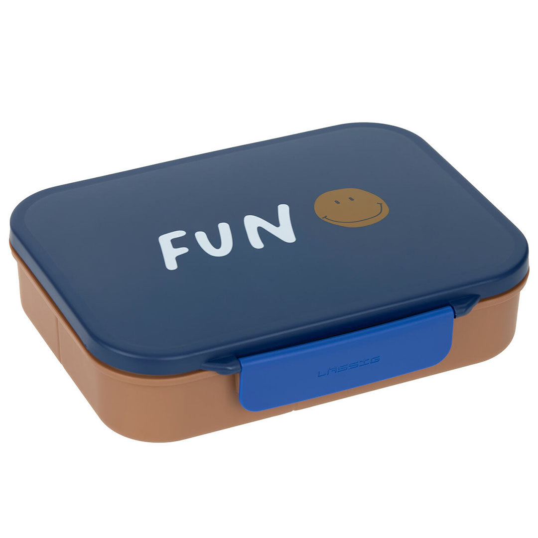 lässig bento-broodtrommel little gang - smile navy