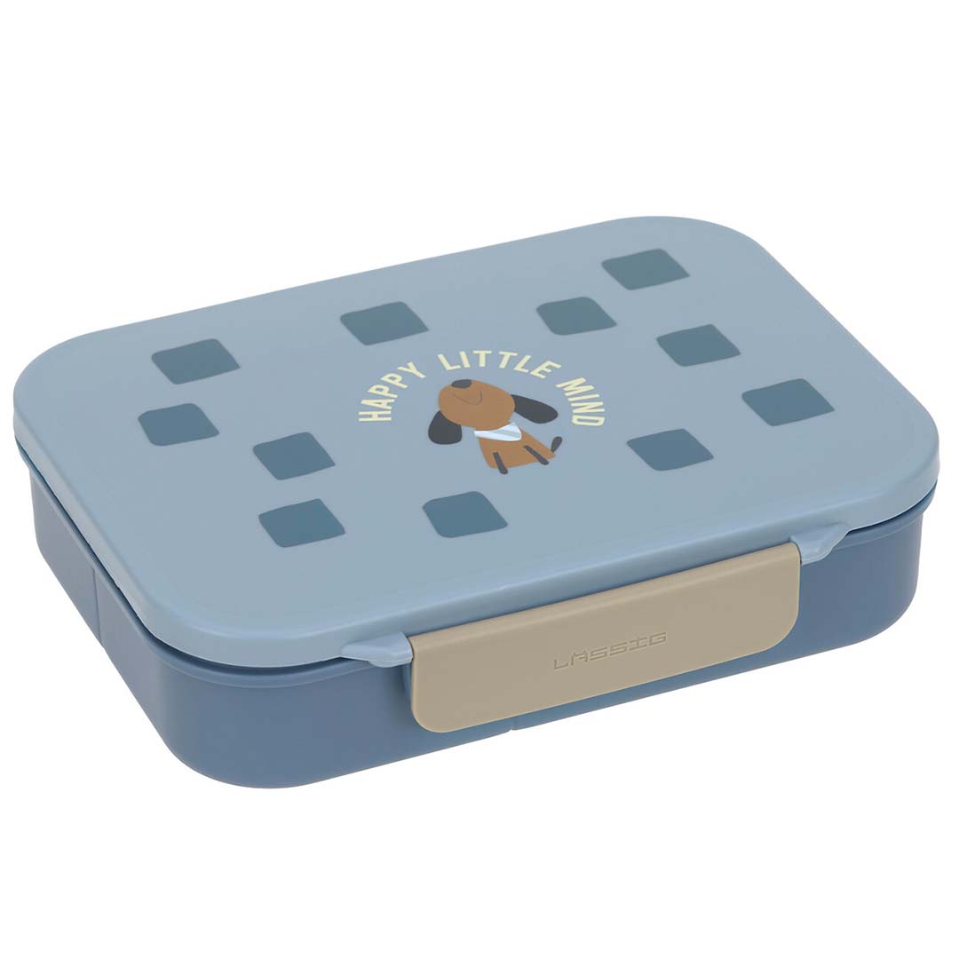 lässig bento-broodtrommel pattern party - blue-green