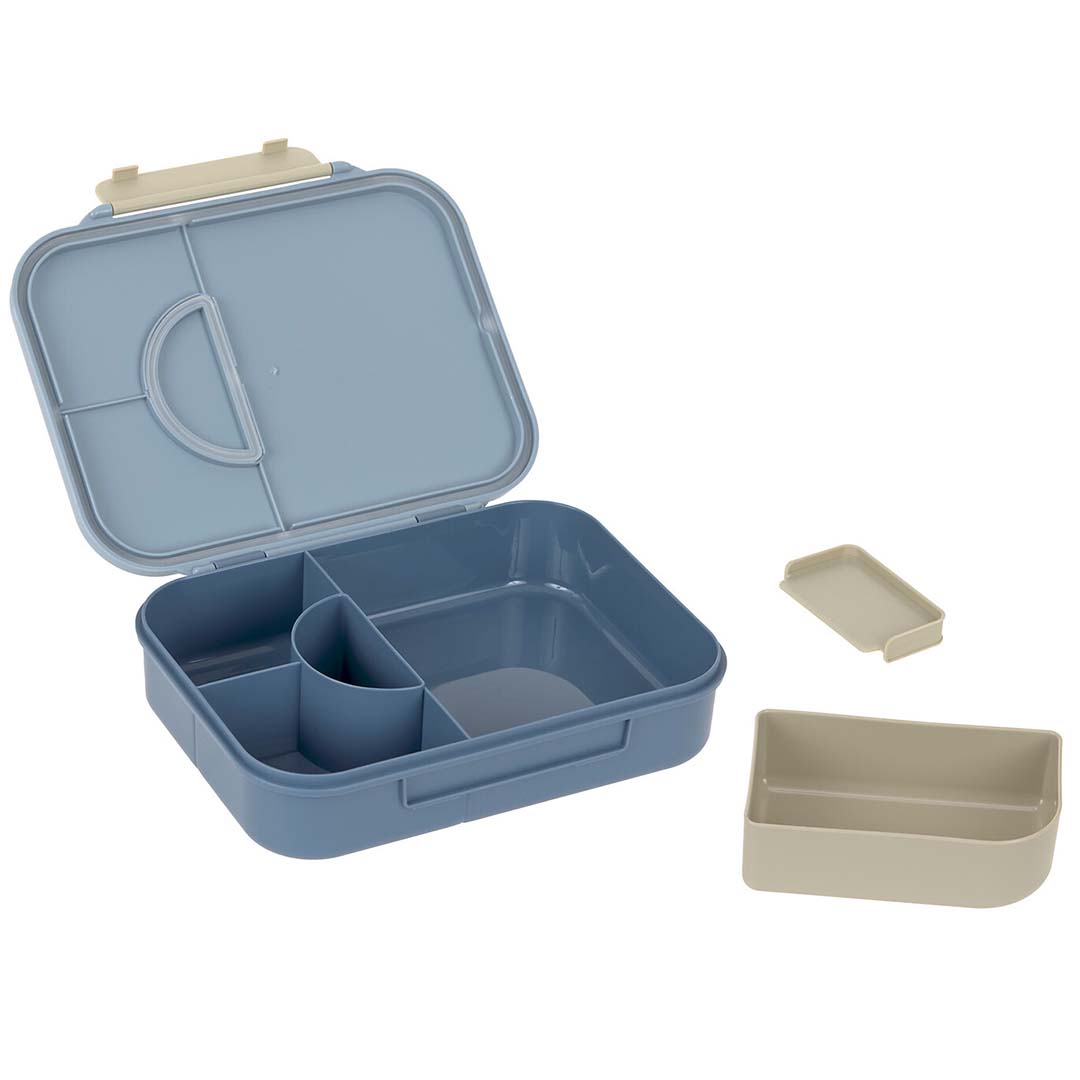 lässig bento-broodtrommel pattern party - blue-green