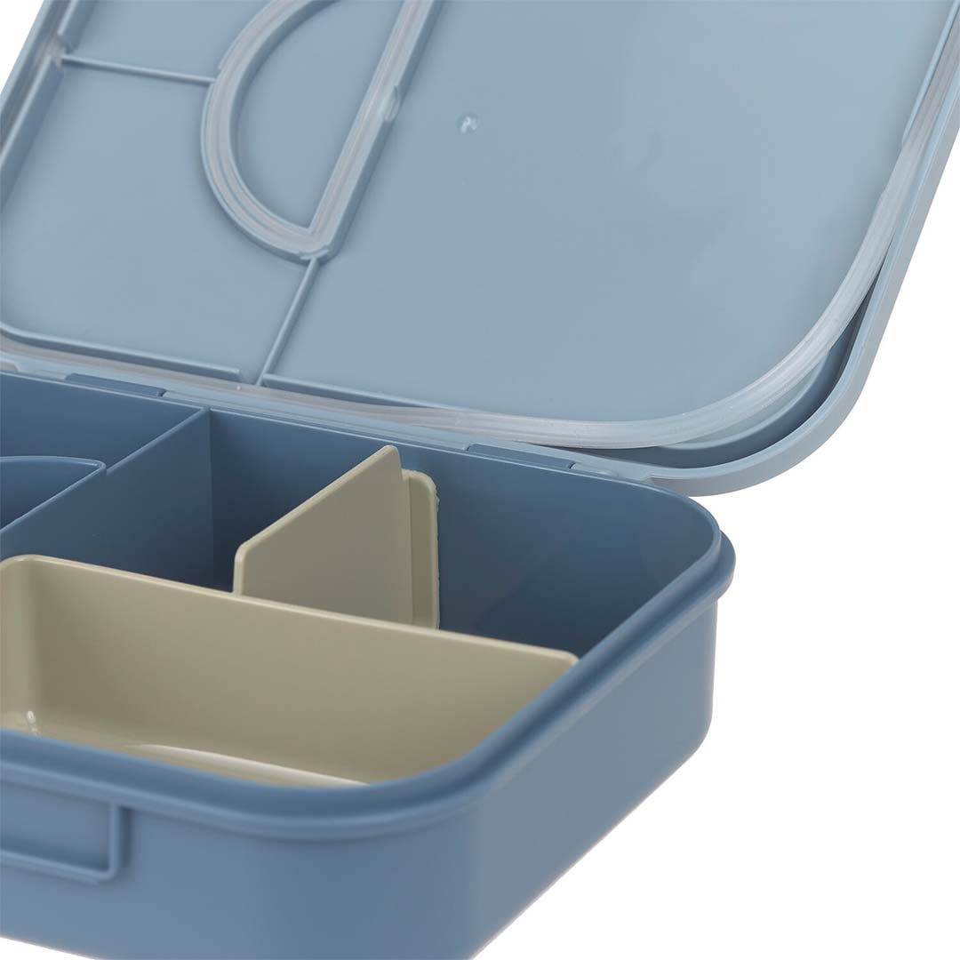 lässig bento-broodtrommel pattern party - blue-green