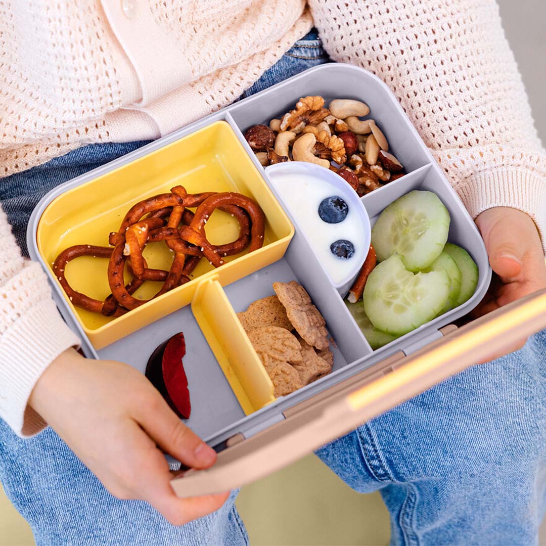 lässig bento-broodtrommel pattern party - rose-lilac