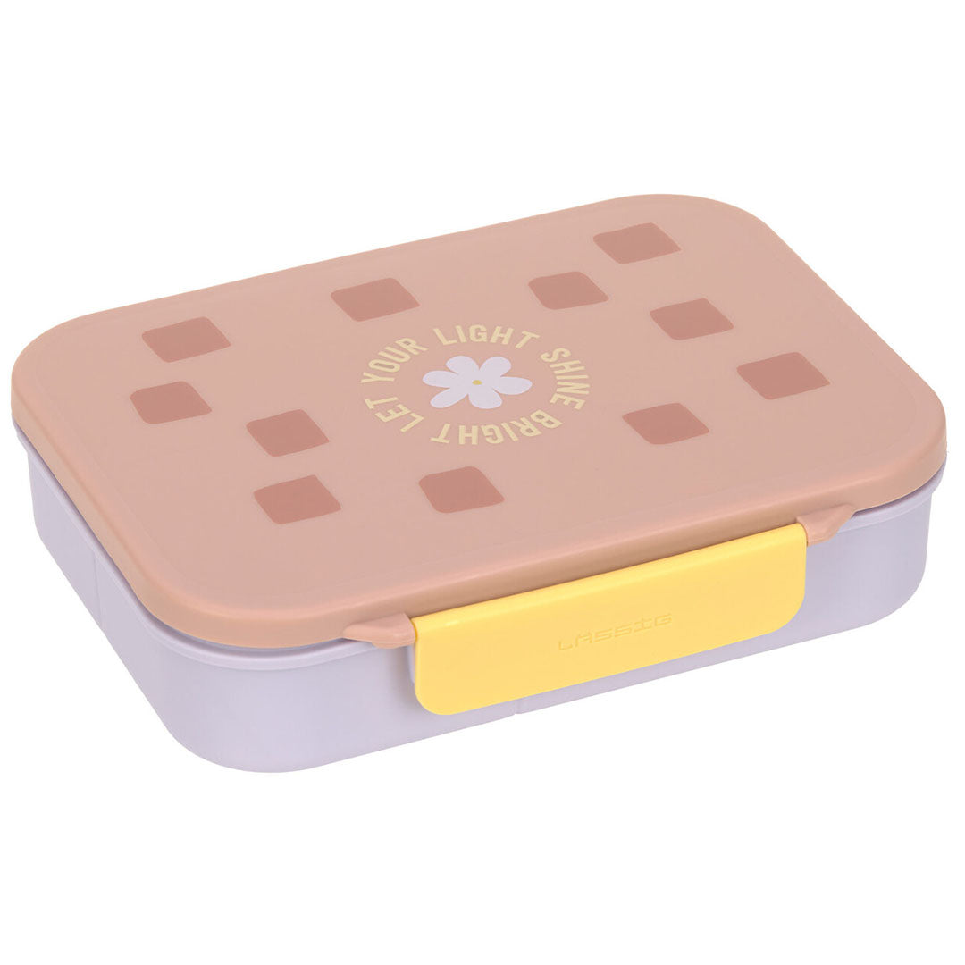 lässig bento-broodtrommel pattern party - rose-lilac