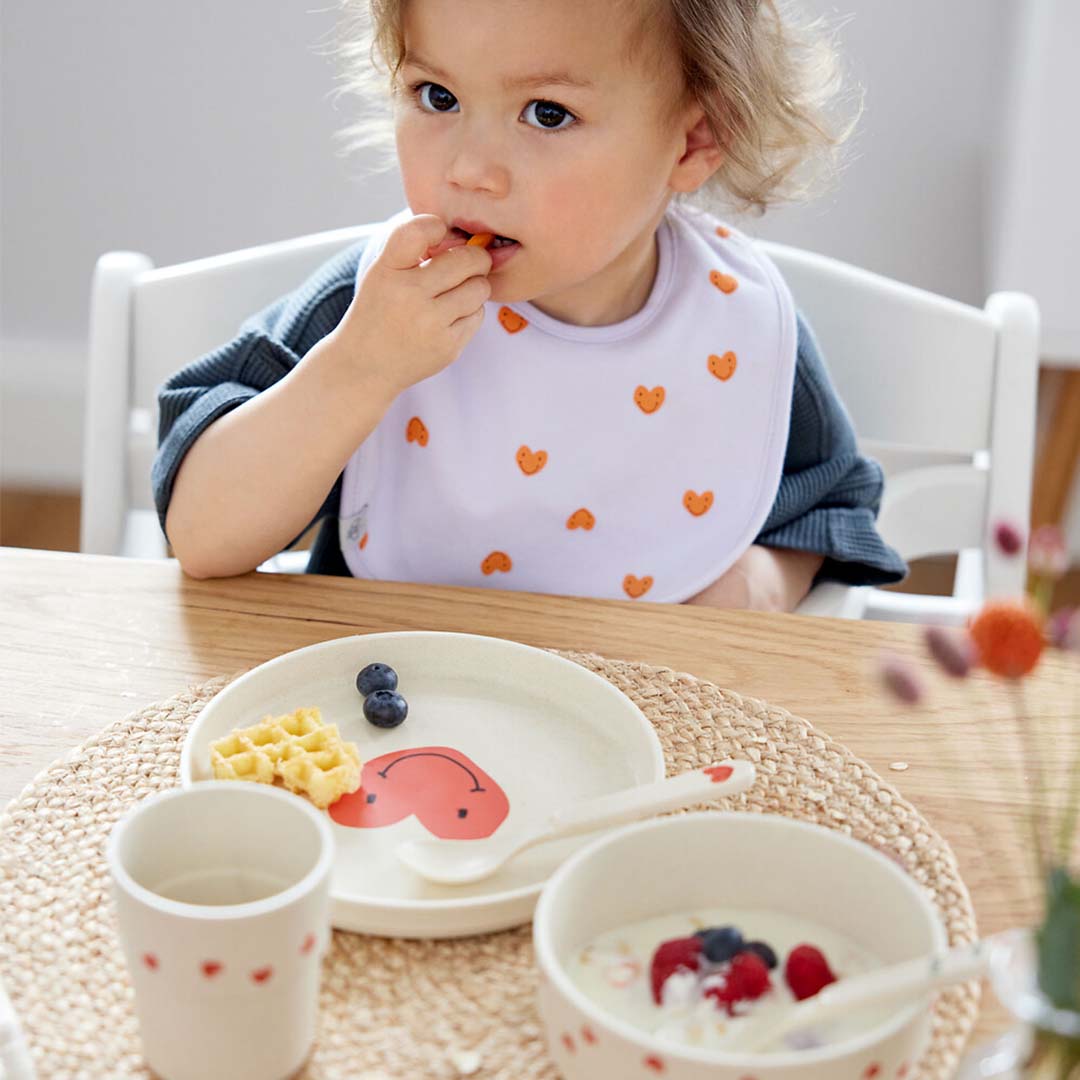 lässig kindermok happy rascals - heart lavender | LAS1310065642 | 6