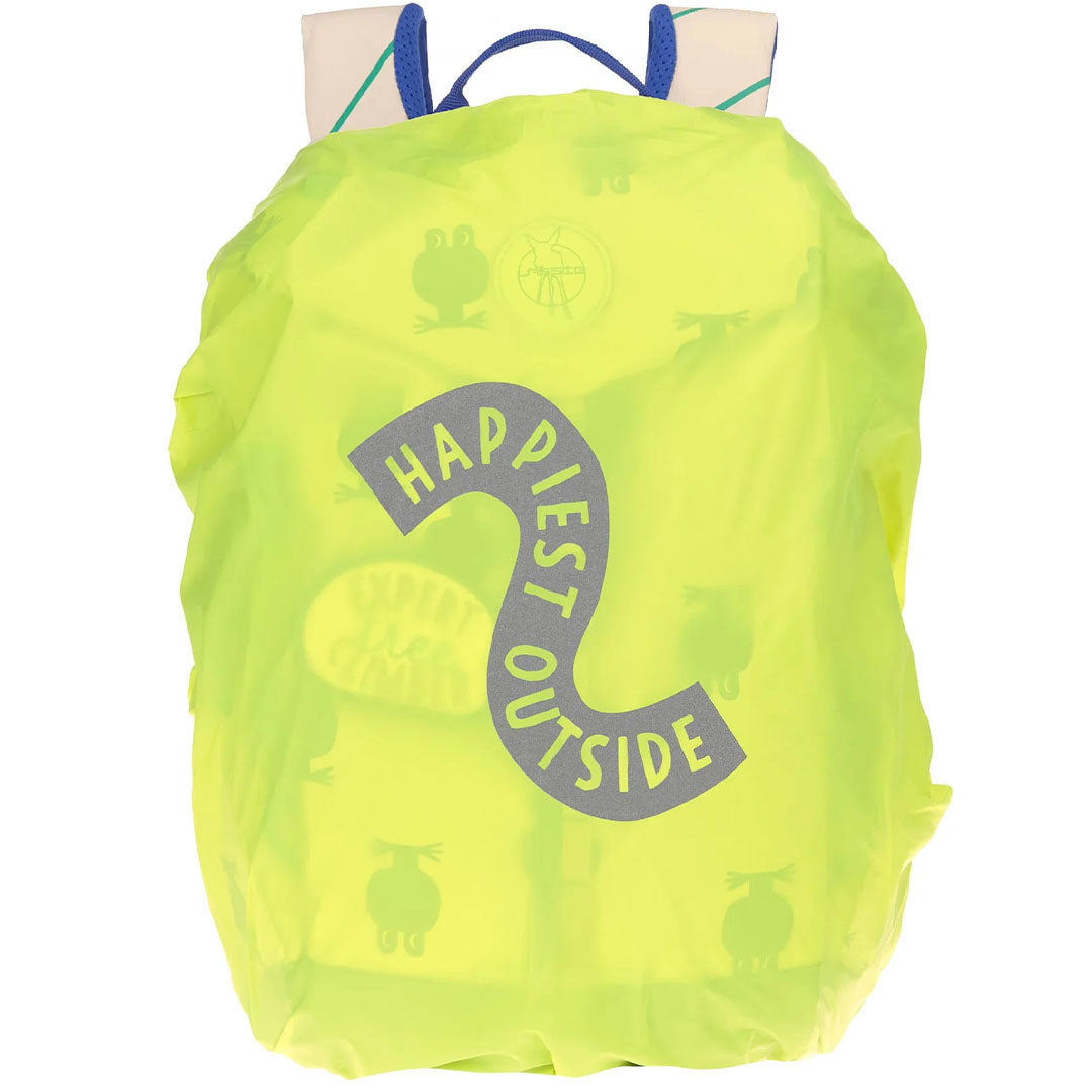 lässig kinderrugzak outdoor happy trails - frog - 38 cm | regenhoes 