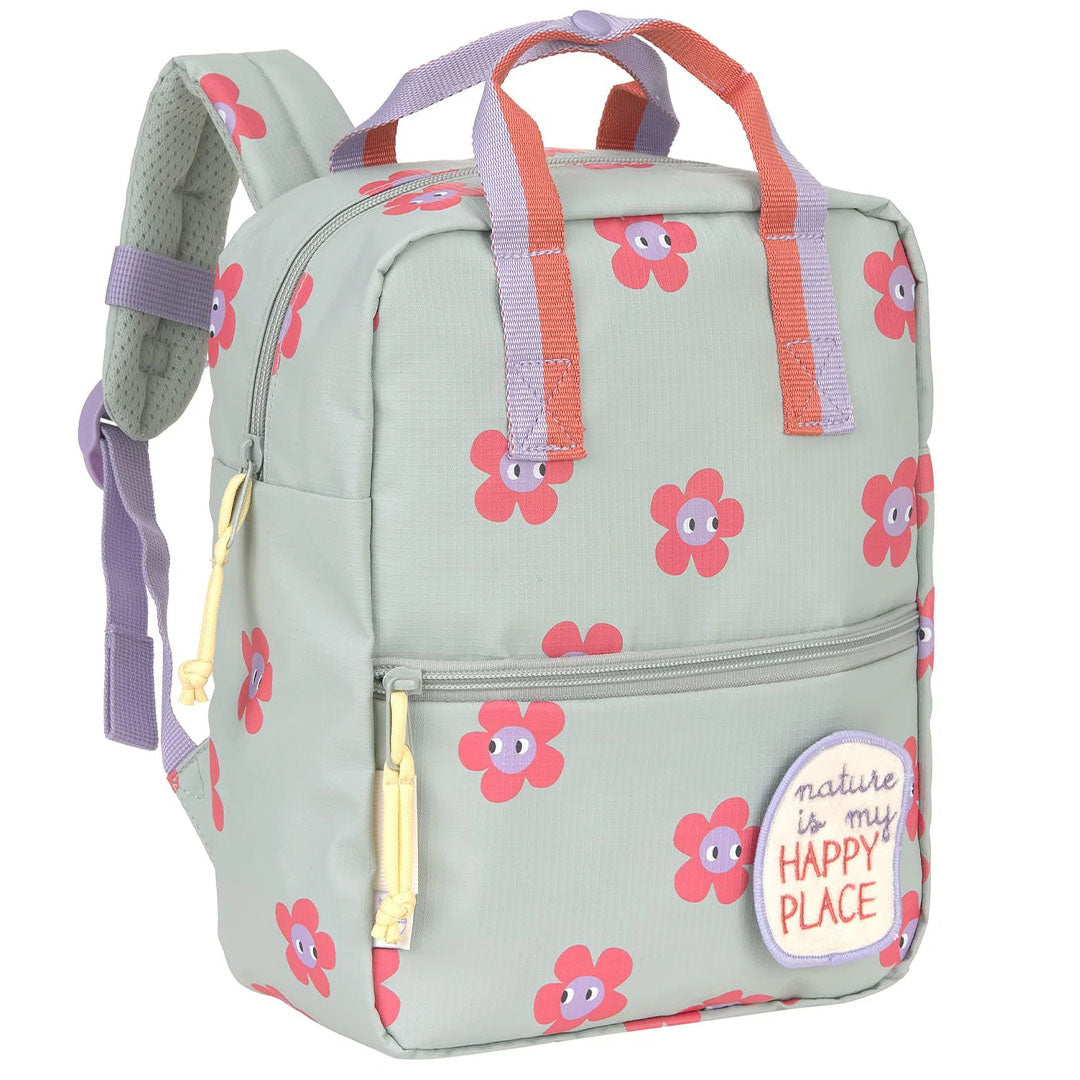 lässig kleuterrugzak vierkant happy trail - flower - 27 cm | LAS12030647050 | 