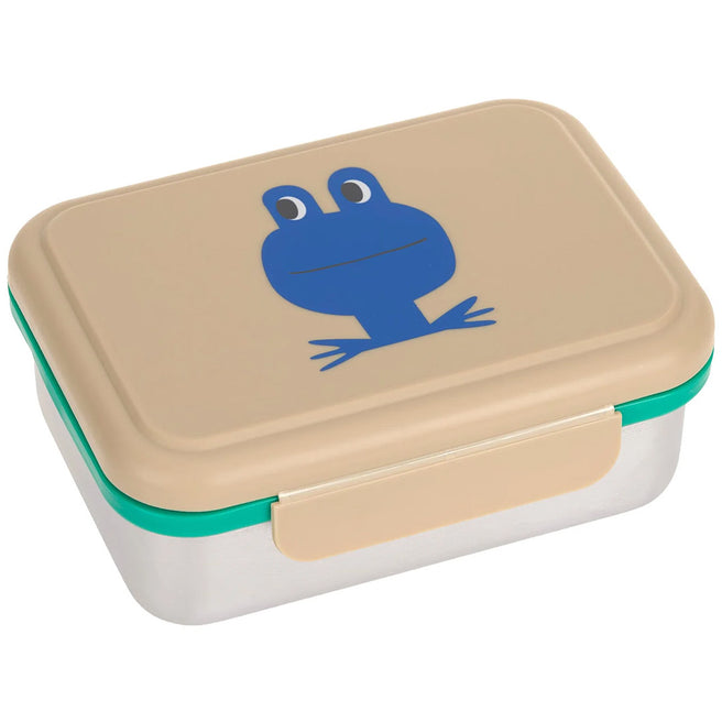 lässig rvs broodtrommel happy trails - frog | LAS12100291019 | 