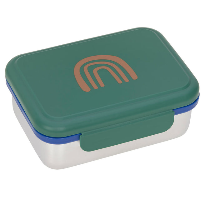 lässig rvs broodtrommel little gang - rainbow green
