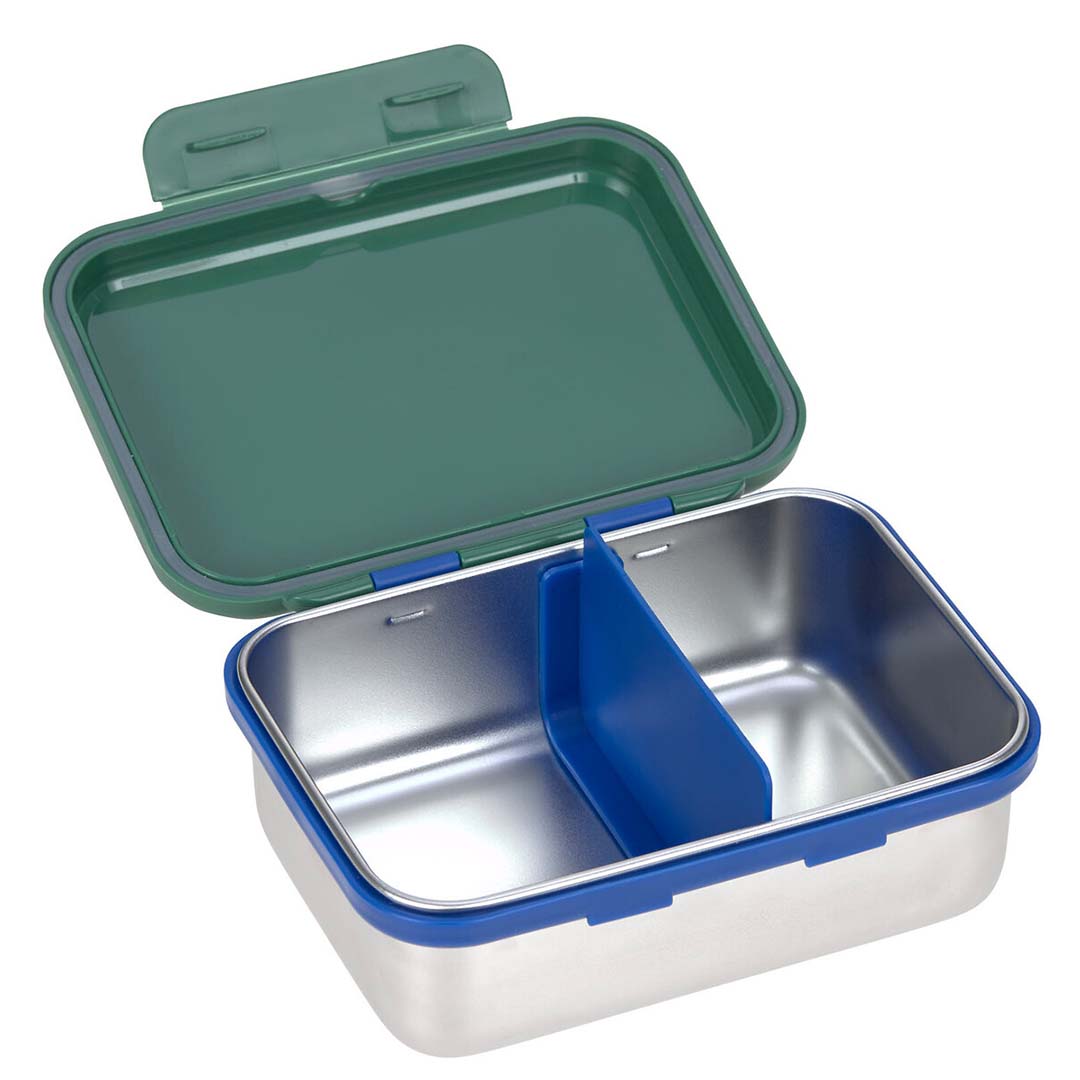 lässig rvs broodtrommel little gang - rainbow green