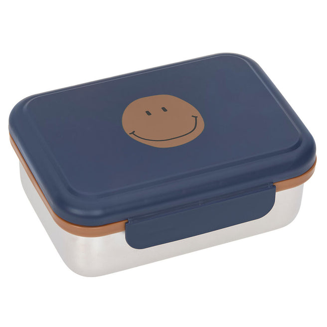lässig rvs broodtrommel little gang - smile navy