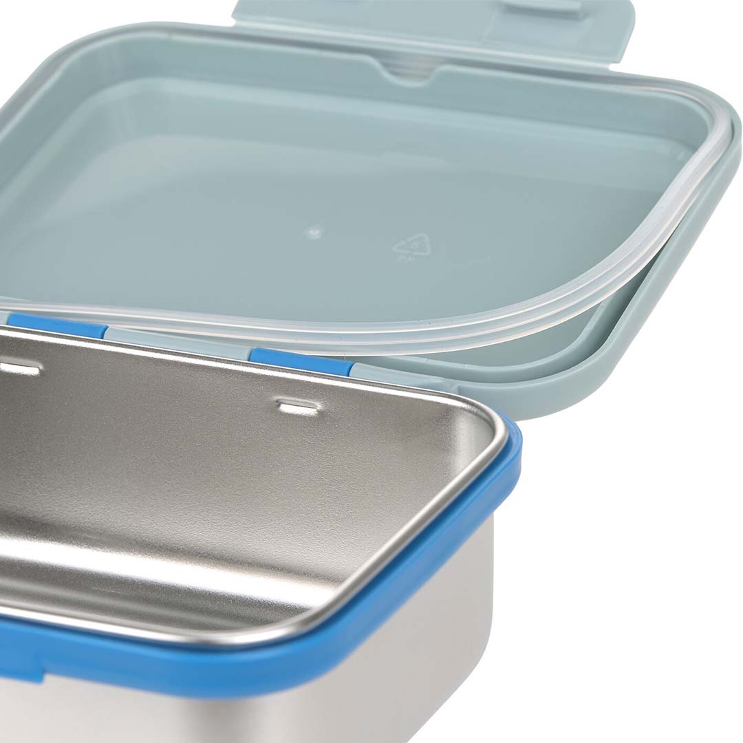 lässig rvs broodtrommel sunny explorer - green-blue