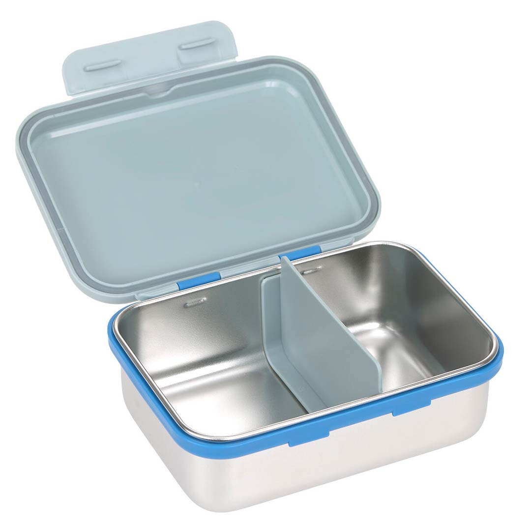 lässig rvs broodtrommel sunny explorer - green-blue