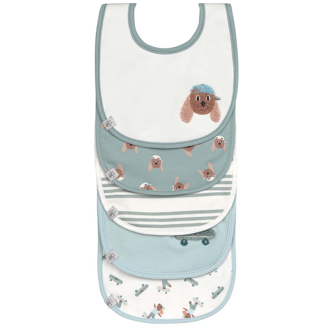 lässig slabbetjes tiny team - dog - 5st