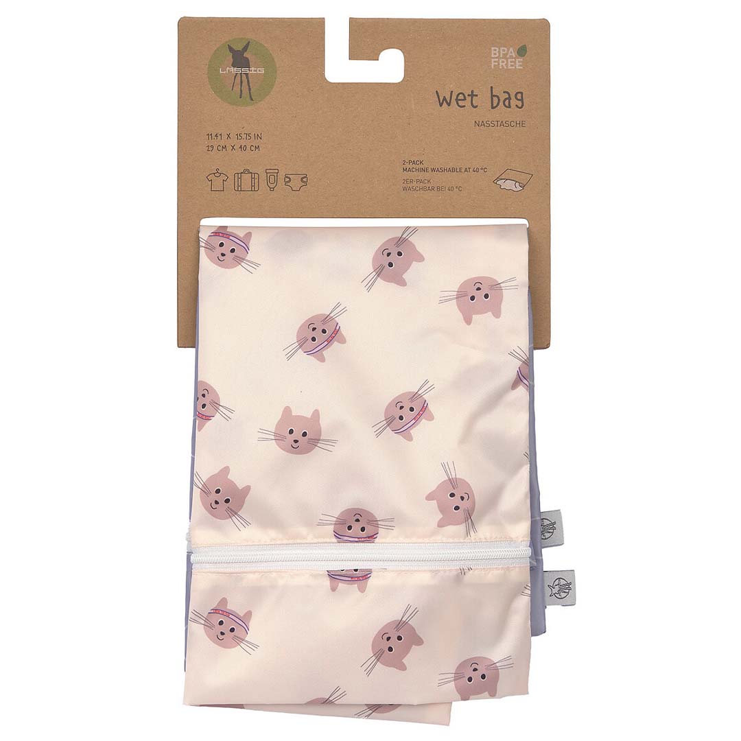 lässig waterproof opbergzak tiny team - cat - 2st