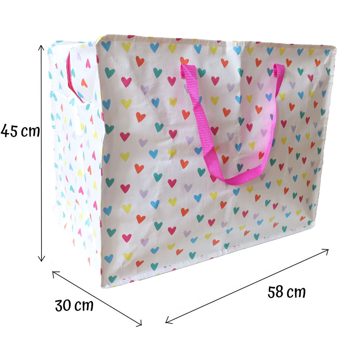 le petit souk jumbo opbergtas hartjes | 33615 | 3