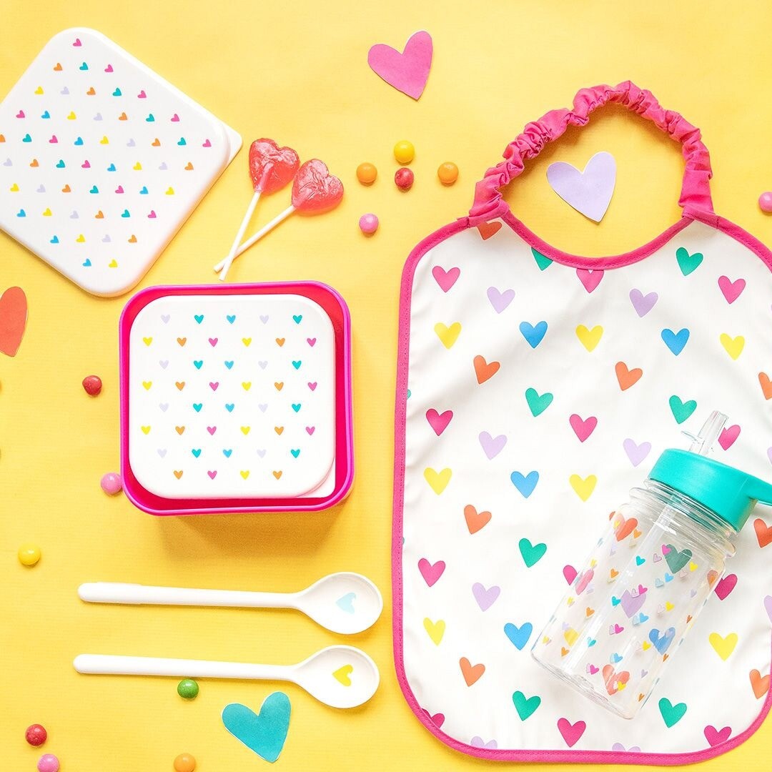 le petit souk lunchbox set hartjes - 2st | 33794 | 1