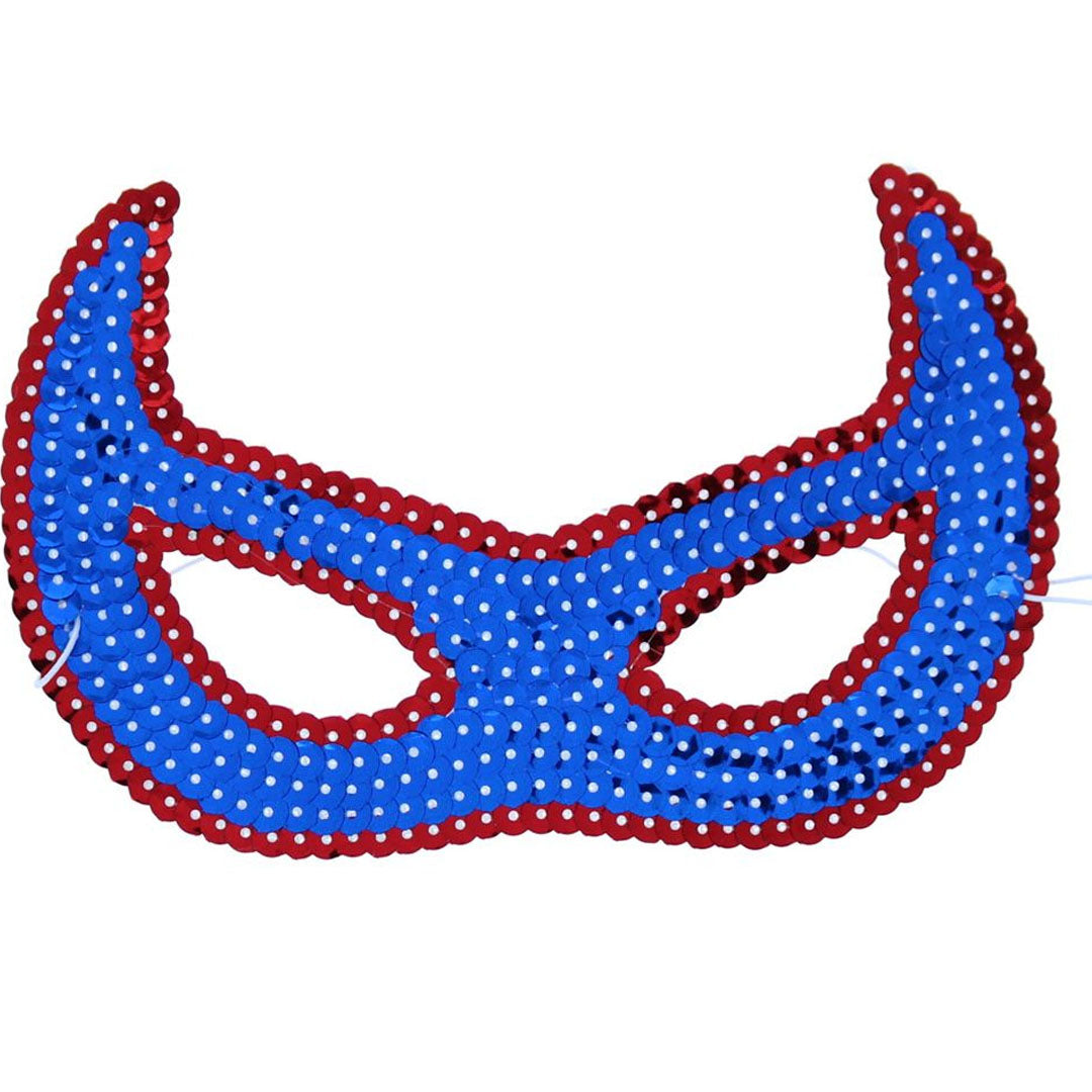 le petit souk masker superheld - blauw - rood | 30715 | 0