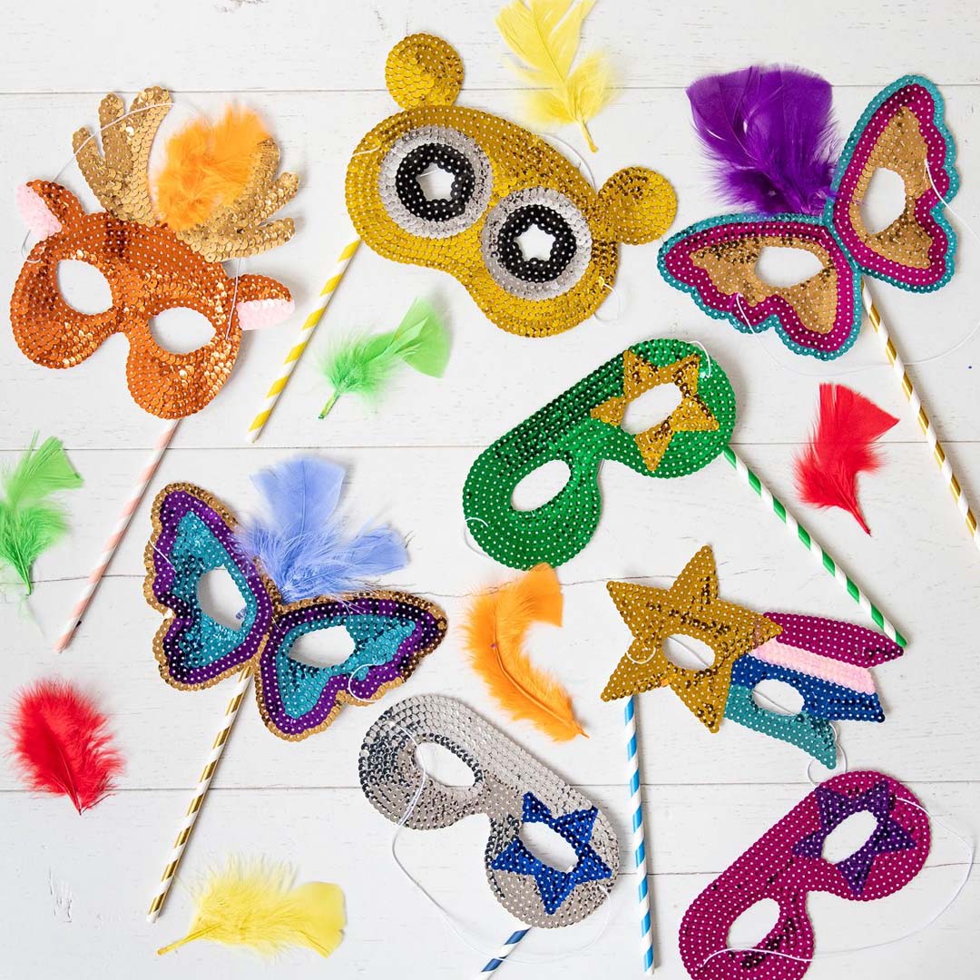 le petit souk masker superheldin - roze - paars | 30714 | 1