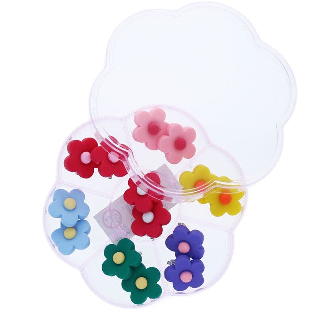le petit souk oorbellen bloemen - 7 paar | 33521 | 0