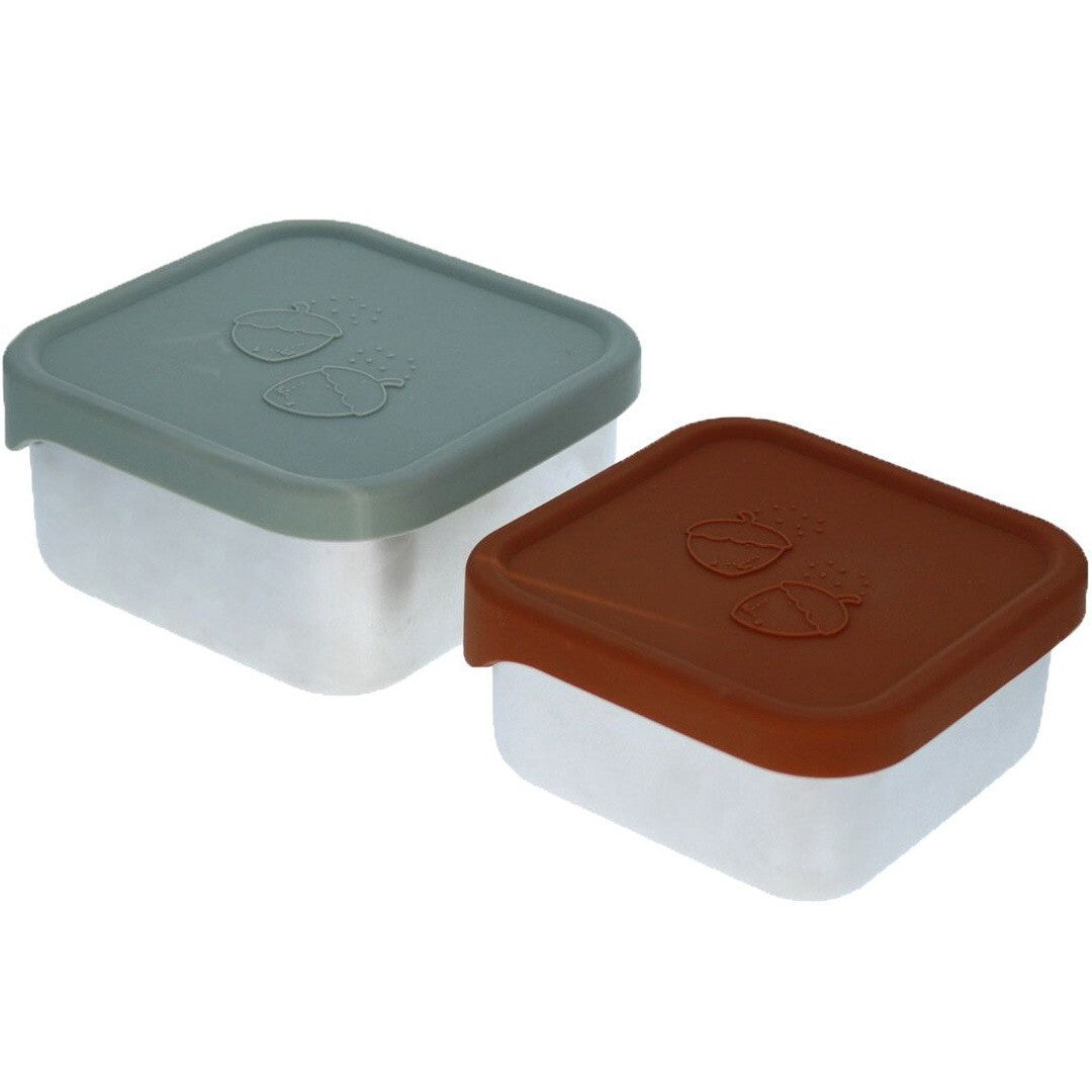 le petit souk rvs lunchbox set hazelnoot - 2st | 33095 | 0