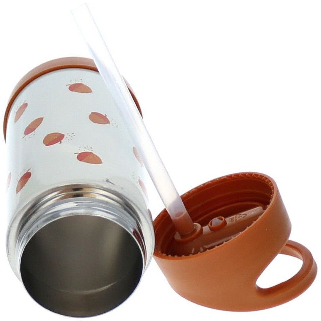 le petit souk rvs thermosfles met rietje - hazelnoten - 300ml | 33098 | 3