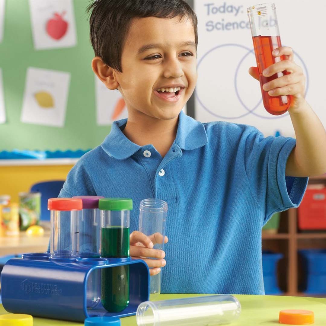 learning resources jumbo reageerbuisjes met standaard | 950LER2788 | 2