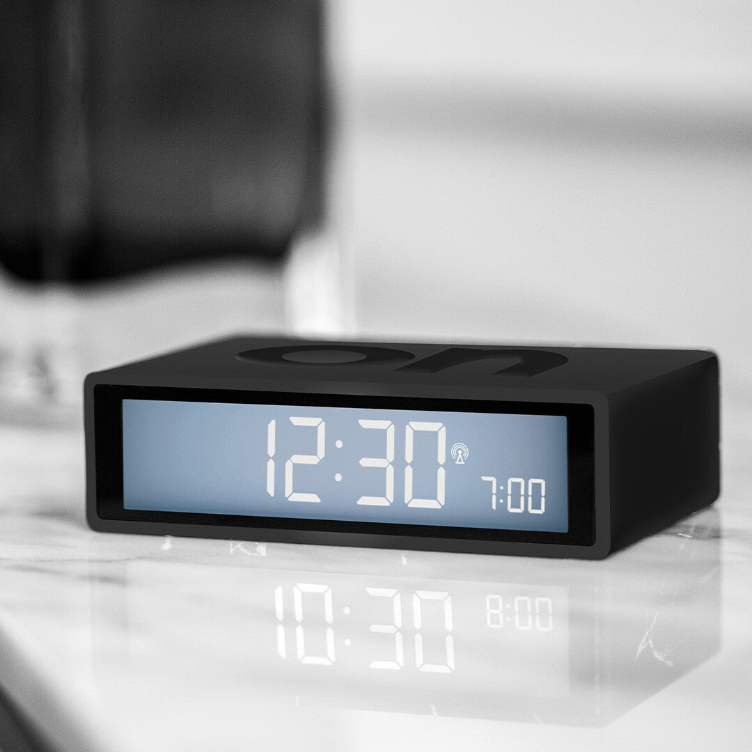 lexon flip classic digitale wekker - dark grey  | LR157G3 | 1
