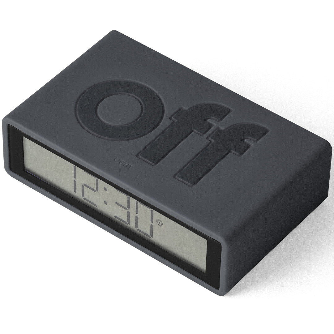 lexon flip classic digitale wekker - dark grey  | LR157G3 | 5