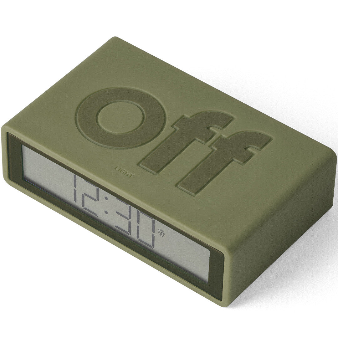 lexon flip classic digitale wekker - khaki  | LR157K9 | 5