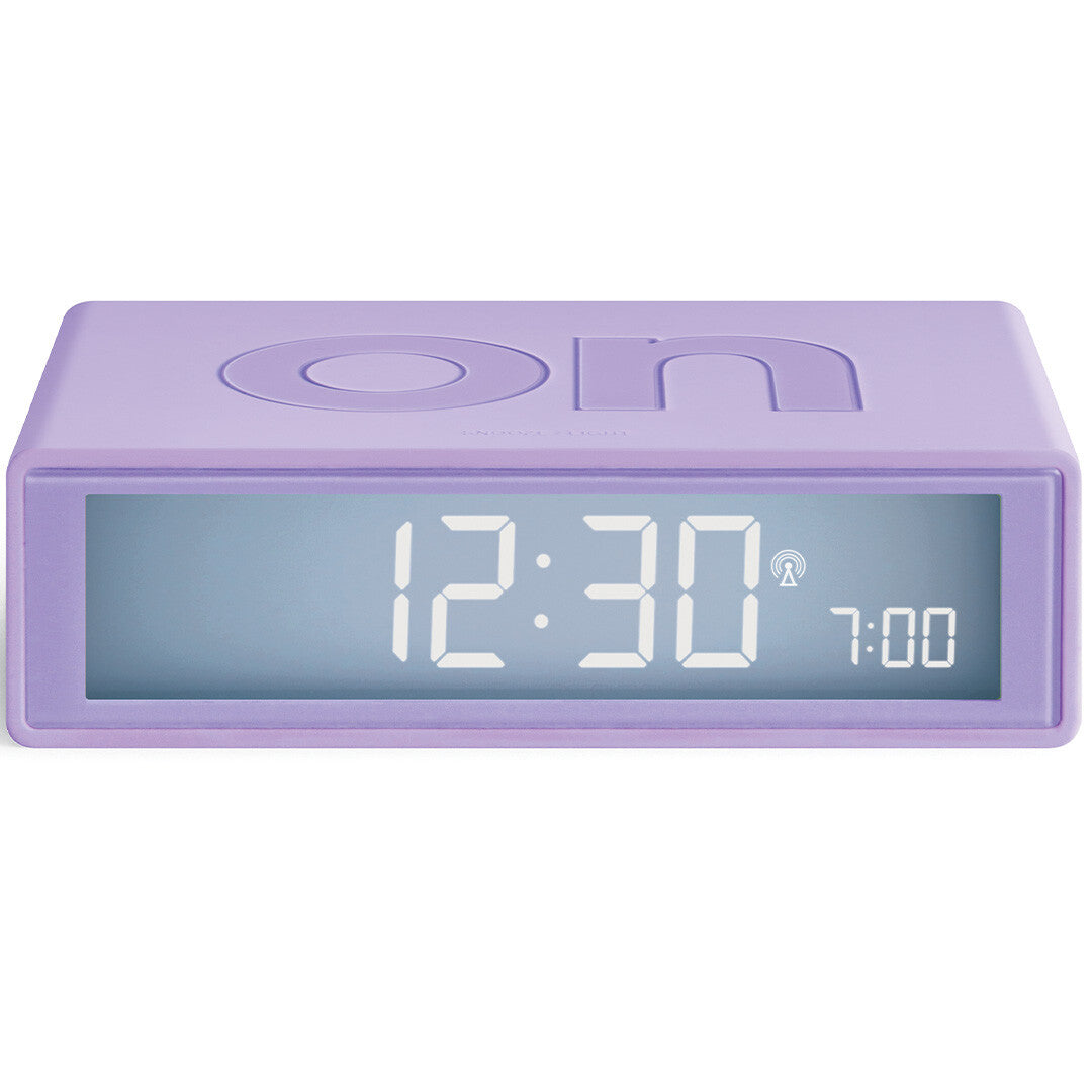 lexon flip classic digitale wekker - light purple  | LR157LL | 1
