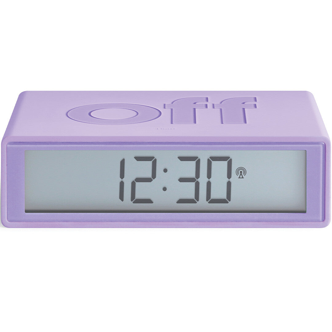 lexon flip classic digitale wekker - light purple  | LR157LL | 2