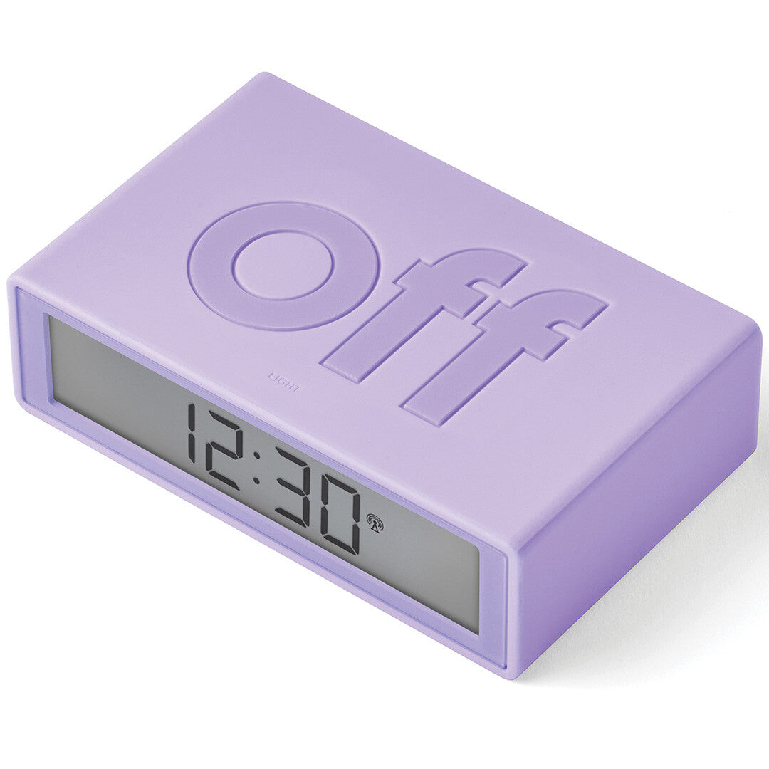 lexon flip classic digitale wekker - light purple  | LR157LL | 3